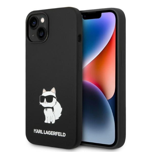 Etui KARL LAGERFELD Apple iPhone 14 Plus Silicone Choupette Czarny Hardcase