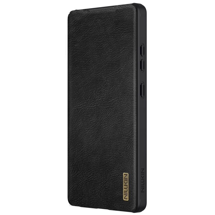 Etui z klapką Nillkin Qin Pro Leather Case Samsung S25 ULTRA, BLACK / CZARNY