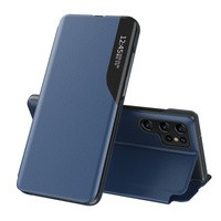 Etui Eco Leather View Case Etui Do Samsung Galaxy S23 Ultra Z Klapką Podstawka Niebieskie Case Case