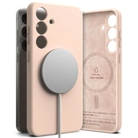 Etui RINGKE SILICONE MAGNETIC MAGSAFE GALAXY S25 PINK SAND