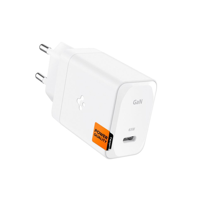 ŁADOWARKA SPIGEN ARCSTATION PRO GAN-651 1-PORT NETWORK CHARGER 65W + TYPE-C CABLE WHITE