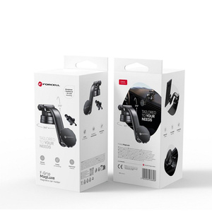 Uchwyt na telefon do samochodu magnetyczny Forcell F-Grip MagLuxe do szyby / deski / kratki czarny