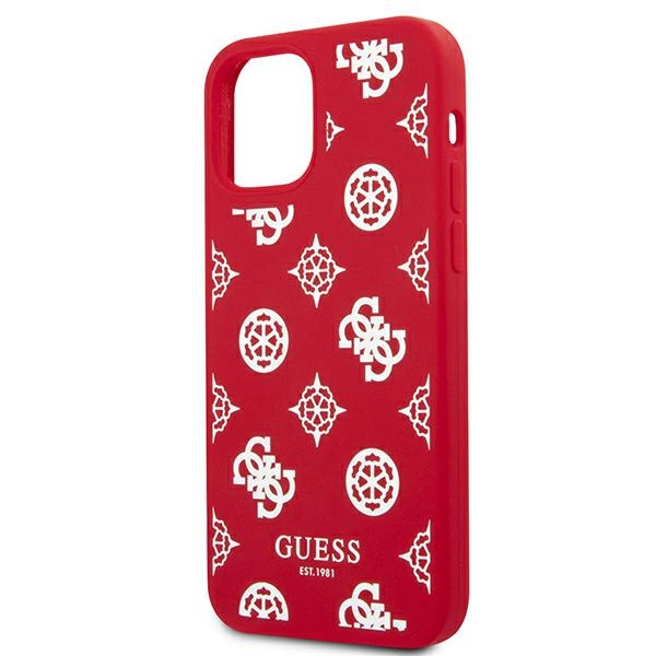 Etui GUESS Apple iPhone 12 Pro Max Peony Collection Czerwony Hardcase
