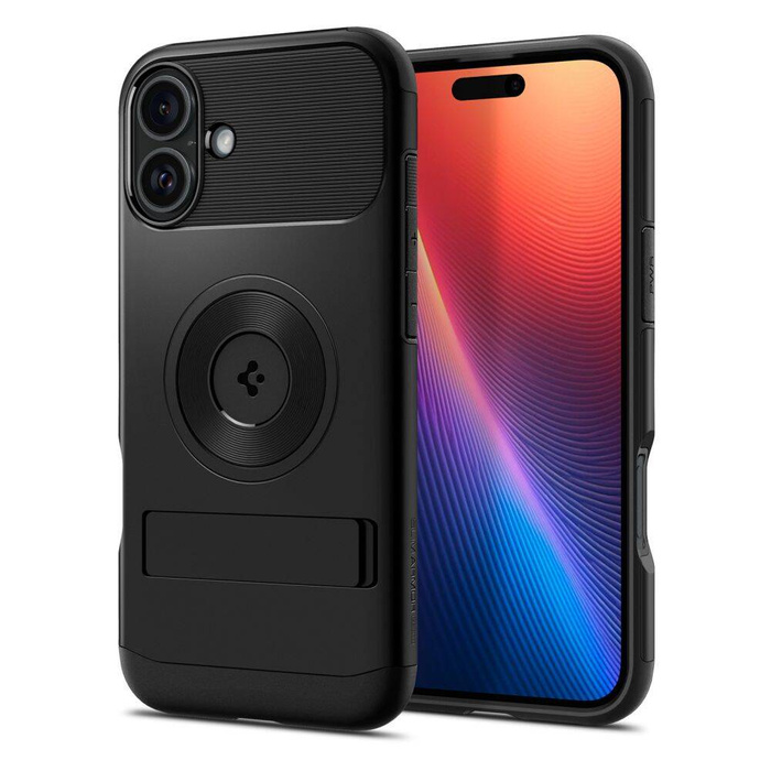 Etui iPhone 16 Spigen Slim Armor Mag Magsafe Black