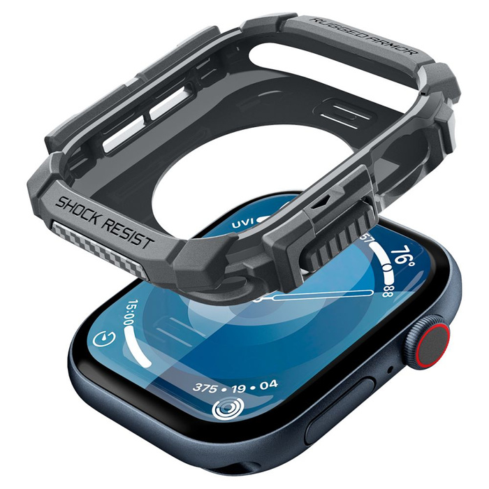 ETUI SPIGEN RUGGED ARMOR APPLE WATCH 10 (46 MM) DARK GREY