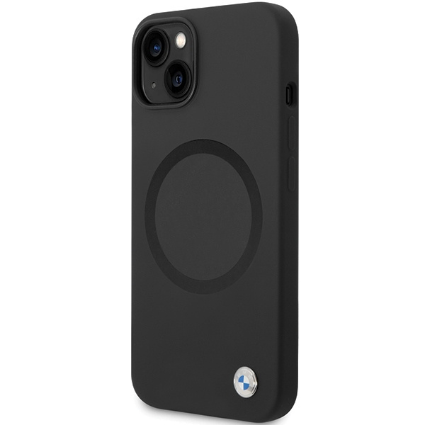 Etui BMW BMHMP14SSILBK2 iPhone 14 6.1" czarny/black Signature Liquid Silicone MagSafe Case