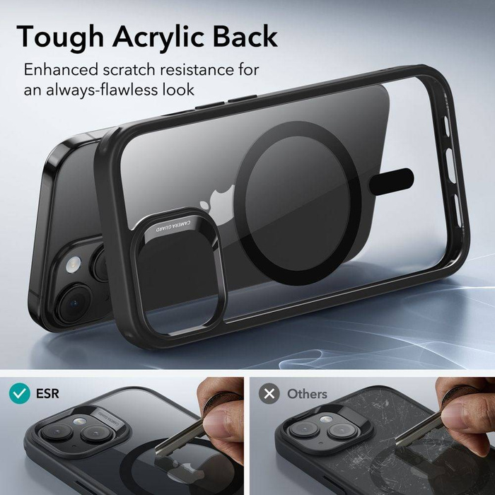 Etui Esr Ch Halolock Magsafe iPhone 15 Plus Clear/black Case