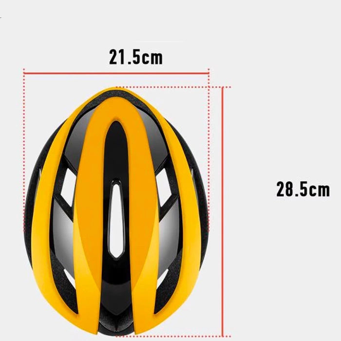 Kask rowerowy Rockbros 10110004005 rozmiar L - żółto-czarny