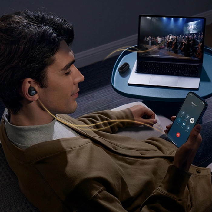 Słuchawki bezprzewodowe BASEUS bluetooth TWS ANC IPX6 MA20 Pro czarne