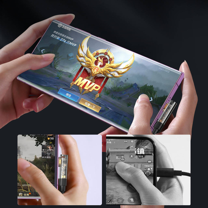 Joyroom kabel USB C kątowy - USB C do szybkiego ładowania i transferu danych 100W 1,2 m czarny (S-CC100A6)