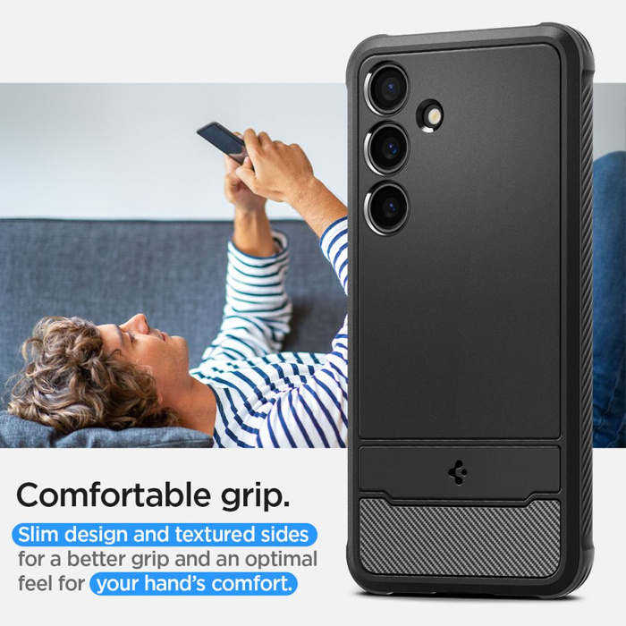 Etui Spigen Rugged Armor Samsung Galaxy S24+ Plus Matte Black Case