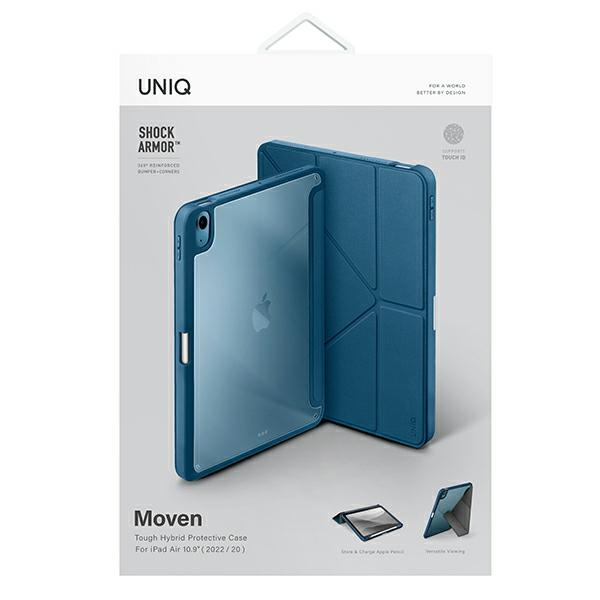 UNIQ etui Moven iPad Air 10.9 (2022/2020) Antimicrobial niebieski/carpi blue