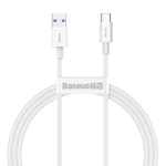 [PO ZWROCIE] Baseus Superior kabel USB - USB Typ C 66 W 6A 1 m Biały (CATYS-02)
