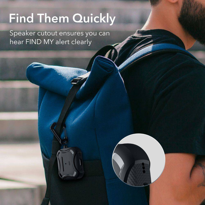 Esr Cyber Armor Halolock Magsafe Apple Airpods Pro 1 / 2 Black