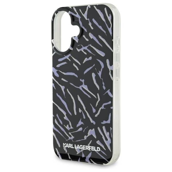 Etui Karl Lagerfeld iPhone 16 6.1" fioletowy/purple Zebra With Cord