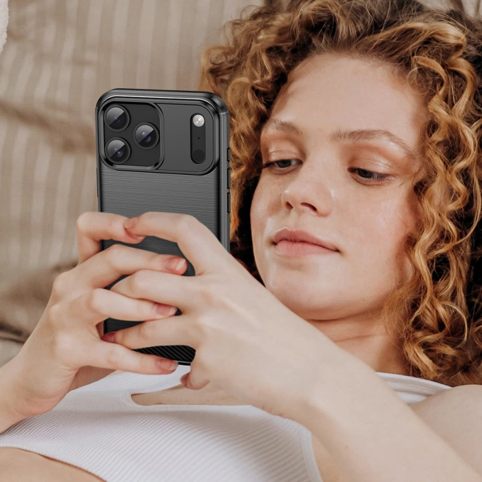 Etui Carbon Case iPhone 17 Pro Czarne