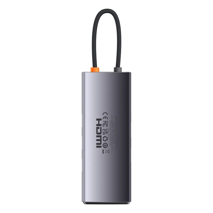 Hub 8w1 Baseus StarJoy Series, USB-C do HDMI + 3 x USB 3.1 + USB-C PD + RJ45 + microSD/SD