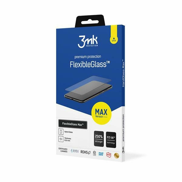 3MK FlexibleGlass Max Samsung Galaxy S23 S911 czarny/black, Szkło hybrydowe z wzmocnionymi krawędziami