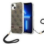 Etui GUESS Apple iPhone 14 Plus 4G Print Strap Brązowy Hardcase
