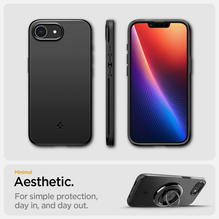 ETUI SPIGEN IPHONE 16E THIN FIT MAG MAGSAFE CZARNE