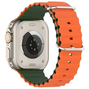 Beline pasek Apple Watch Silicone Waves38/40/41mm zielono-pomarańczowy /green-orange box