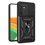 Etui Hybrid Armor Camshield etui do Samsung Galaxy A14 pancerny pokrowiec z osłoną na aparat czarne Case