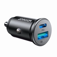 Mini ładowarka samochodowa Joyroom JR-CCN05 30W USB-A USB-C - czarna