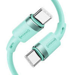 Joyroom kabel przewód USB Typ C - USB Typ C PD 60W 1,2m zielony (S-1230N9)