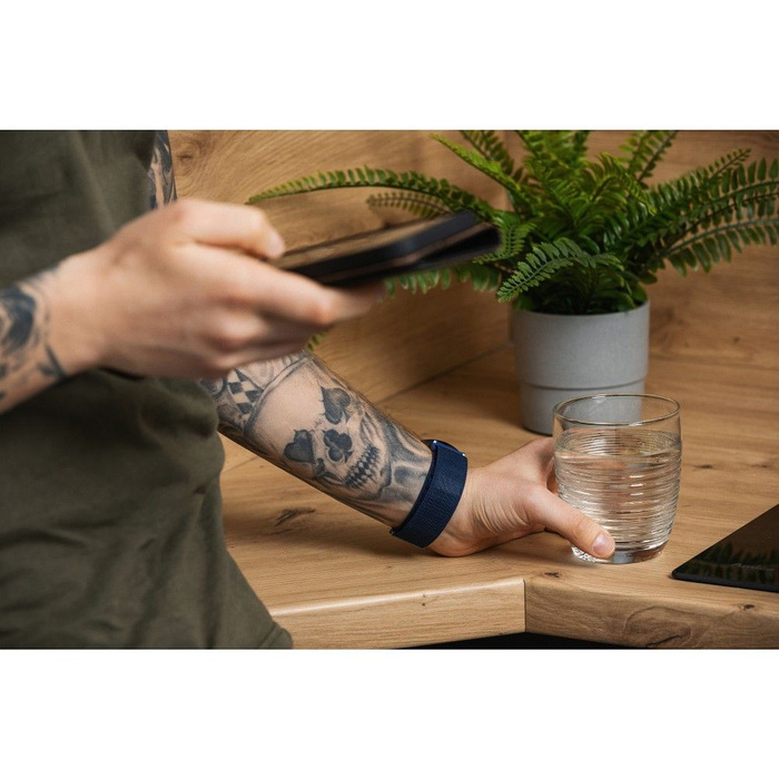 Pasek do Samsung Galaxy Watch Forcell F-Design FS05 sprzączka włókno poliestrowe 20 mm gwiezdny