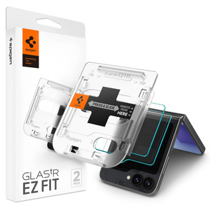 SZKŁO HARTOWANE SPIGEN GLAS.TR ”EZ FIT” 2-PACK GALAXY Z FLIP 6 / 7 FE CLEAR