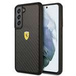 Etui FERRARI Samsung Galaxy S22 On Track Real Carbon Czarny Hardcase