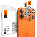 OSŁONA APARATU SPIGEN IPHONE 17 PRO / MAX OPTIK PRO GLAS.TR ”EZ FIT” 2-PACK ORANGE