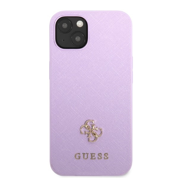 Etui Guess Guhcp13mps4mu iPhone 13 6,1" Purpurowy/purple Hardcase Saffiano 4g Small Metal Logo Case