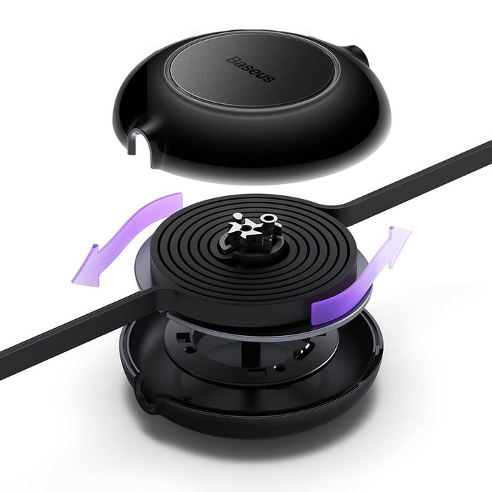 Baseus Bright Mirror 2 zwijany kabel przewód 3w1 USB Typ A - micro USB + Lightning + USB Typ C 66W 1.1m niebieski (CAMJ010103)