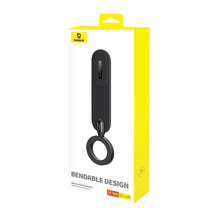 Uchwyt Baseus C02 Go Series na deskę rozdzielczą kompatybilny z MagSafe - czarny