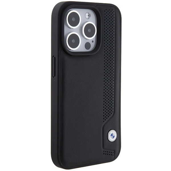 Etui Bmw Bmhcp15l22rbdk Iphone 15 Pro 6.1" Czarny/black Hardcase Leather Blue Dots Case