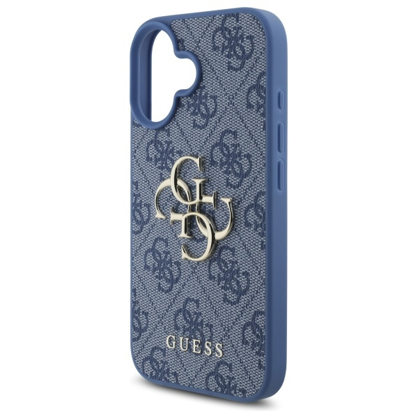 Etui Guess iPhone 16 6.1" niebieski/blue hardcase 4G Big Logo