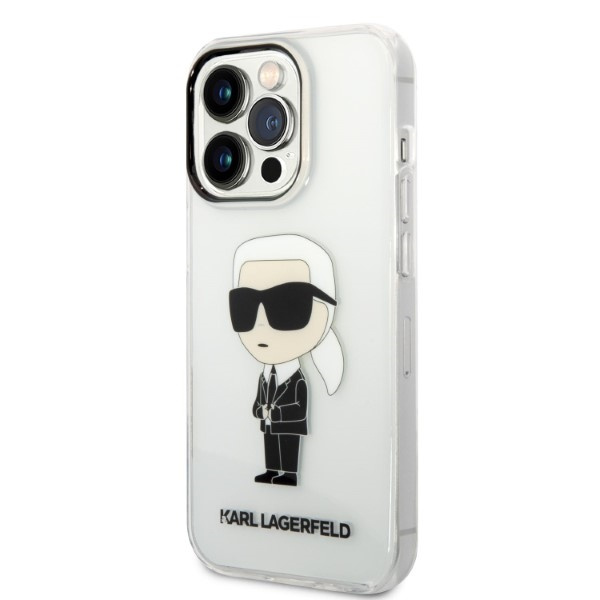 Etui KARL LAGERFELD Apple iPhone 14 Pro Max Ikonik Karl Lagerfeld Bezbarwny Hardcase