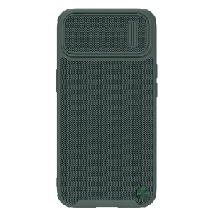 Etui Nillkin Textured S Case etui iPhone 14 Pro Max pancerny pokrowiec z osłoną na aparat ciemnozielone