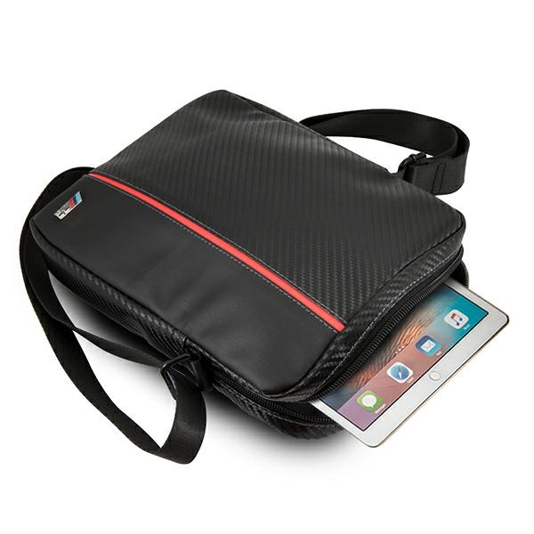 Torba BMW Tablet 10 Carbon Red Stripe Czarny