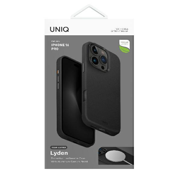 UNIQ etui Lyden iPhone 16 Pro 6.3" Magclick Charging czarny/dallas black