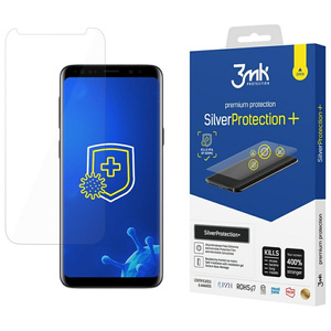 Folia antymikrobowa montowana na mokro    3MK SilverProtect+ do Samsung Galaxy S9