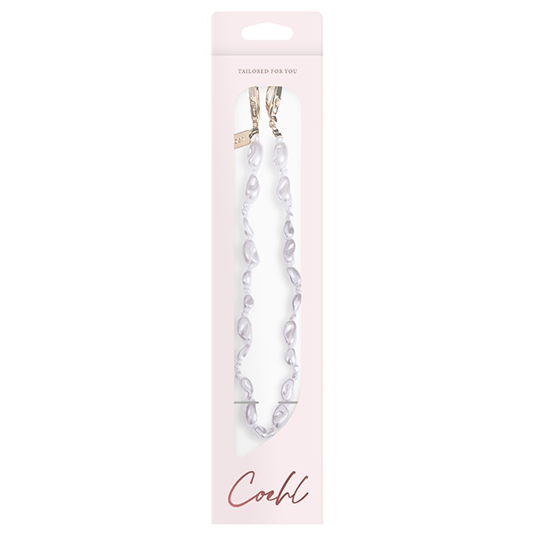 UNIQ Coehl Perla Handstrap uniwersalny   sznurek do telefonu na rękę biały/white pearl
