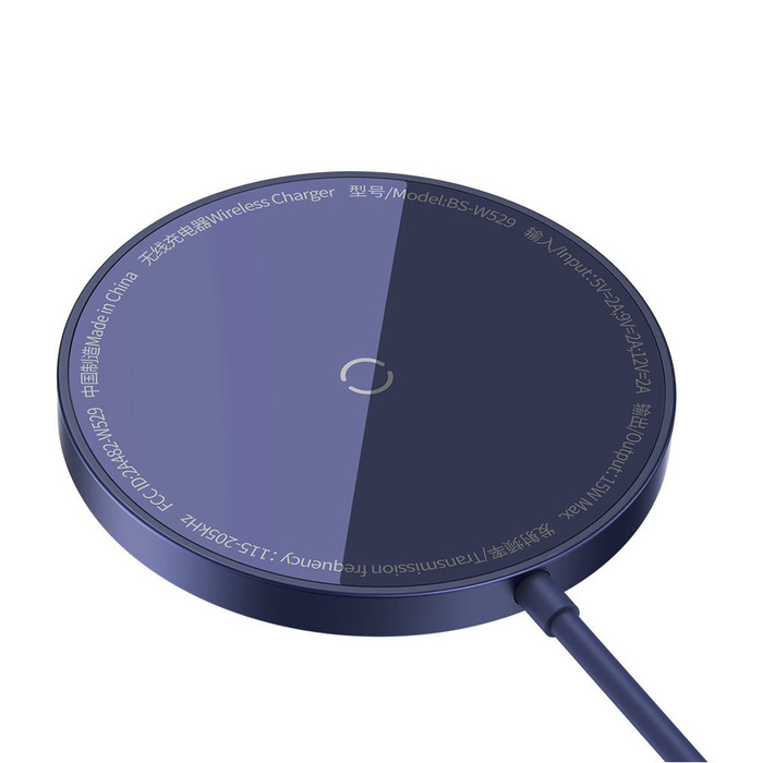 Baseus Simple Mini3 ładowarka magnetyczna MagSafe Qi 15W fioletowa 