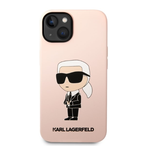 Etui Karl Lagerfeld Klhmp14ssnikbcp Iphone 14 6,1" Hardcase Różowy/pink Silicone Ikonik Magsafe Case