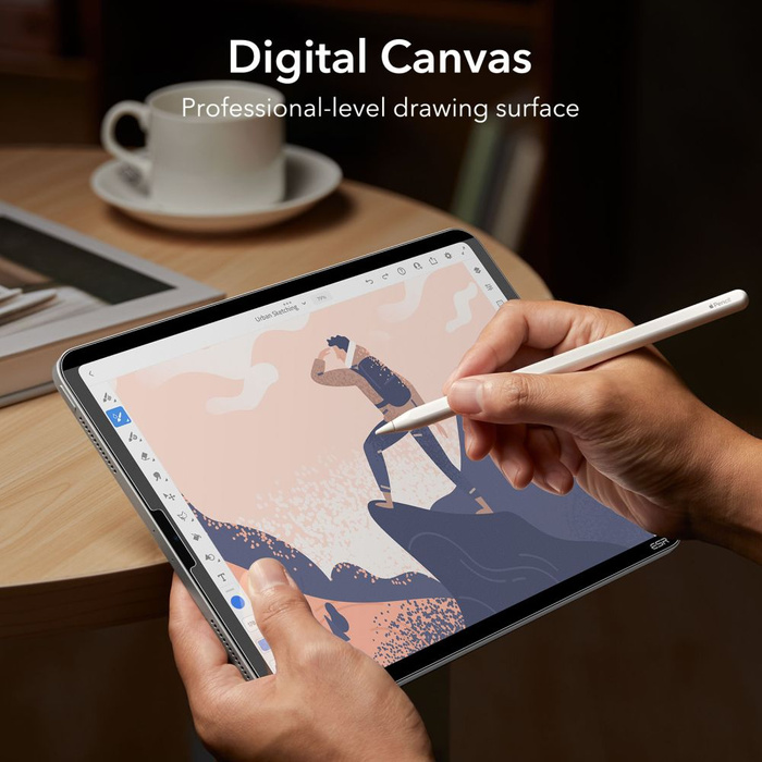 Folia Ochronna Esr Paper Feel Magnetic iPad Air 4 / 5 / Pro 11 Matte Clear