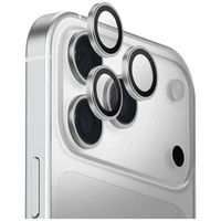 Szkło na obiektyw aparatu UNIQ Optix     Aluminium Camera Lens Protector do iPhone 17 Pro / iPhone 17 Pro Max z aplikatorem srebrny