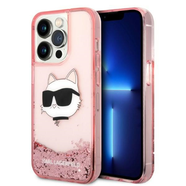 Etui Karl Lagerfeld Klhcp14xlnchcp Iphone 14 Pro Max 6,7" Różowy/pink Hardcase Glitter Choupette Head Case