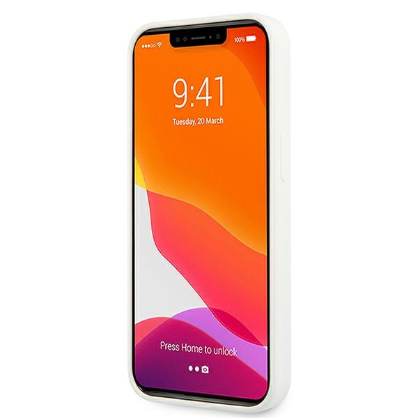 Etui GUESS Apple iPhone 13 Mini Silicone 4G Logo Biały Hardcase