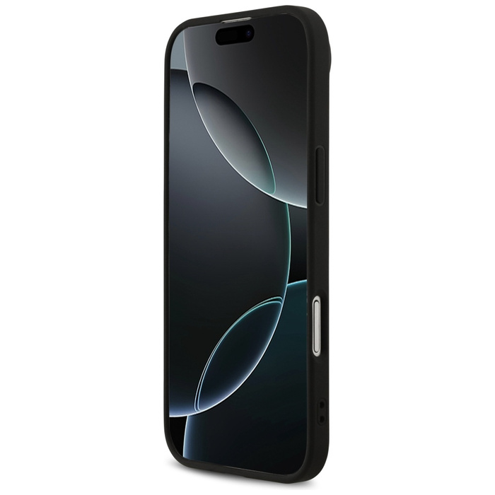 Etui Guess 4G Printed Stripes MagSafe do iPhone 17 Air czarny